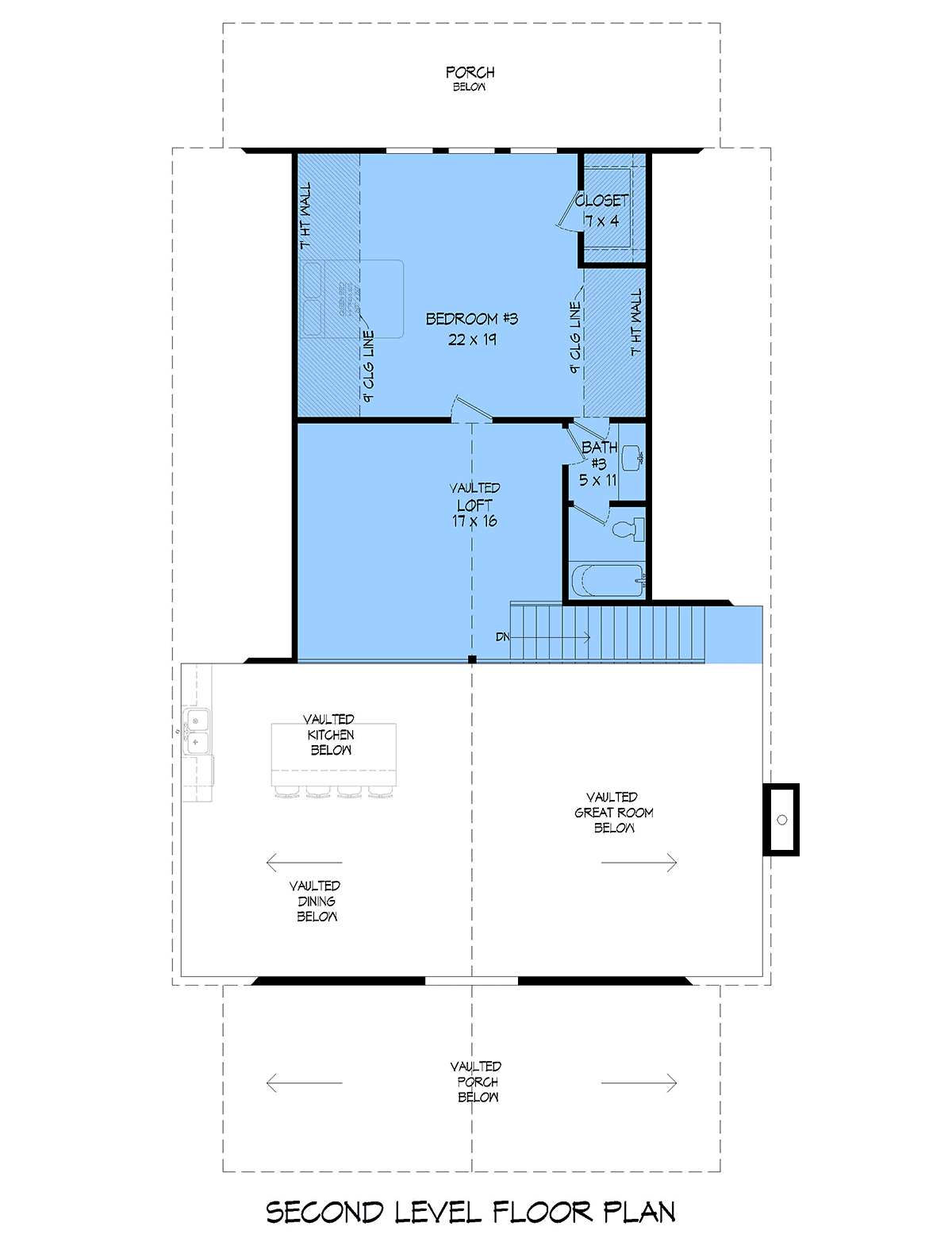 House Plan 84898 Level Two