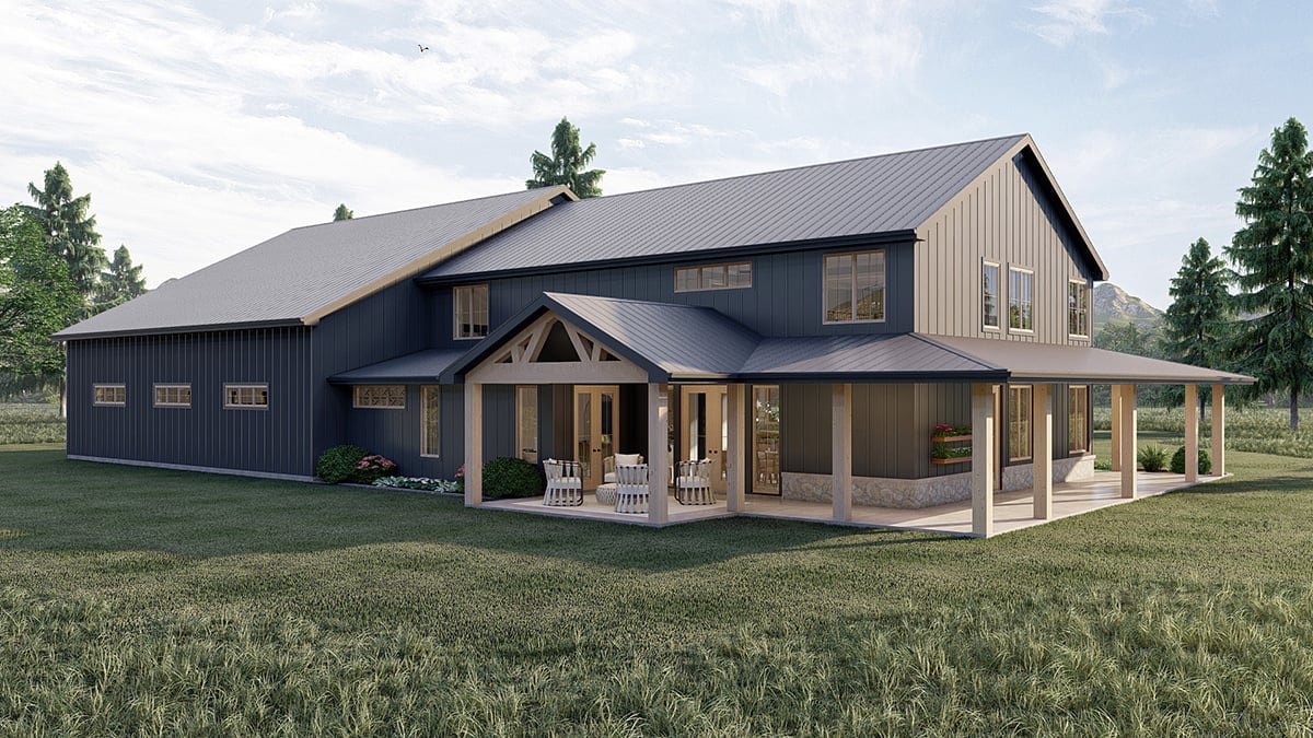 House Plan 84909 Rear Elevation