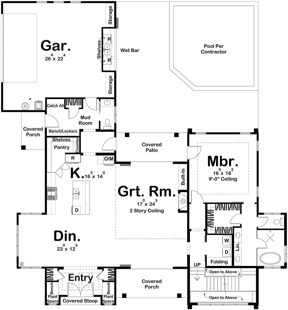 House Plan 84911 Level One