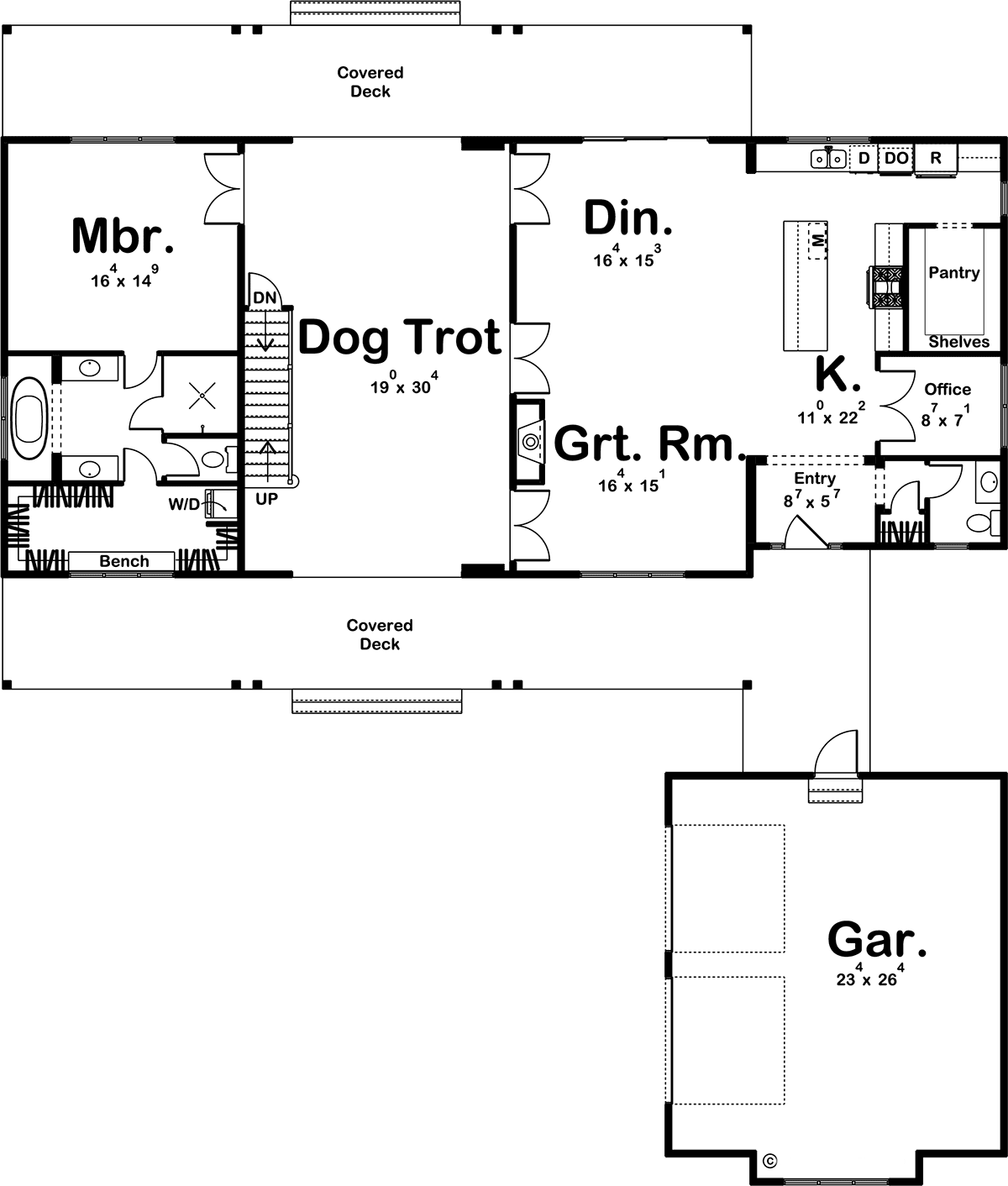 House Plan 84912 Level One