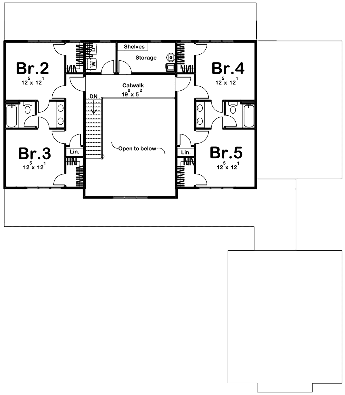 House Plan 84912 Level Two