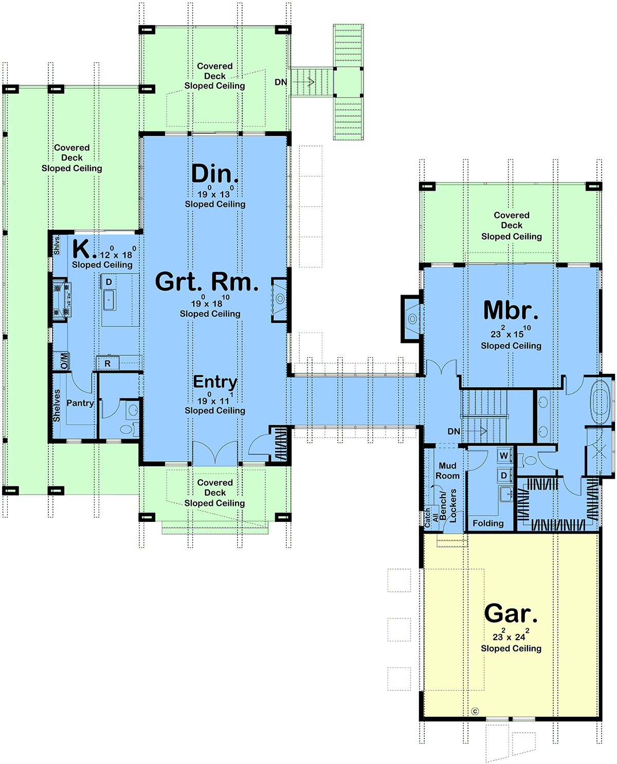 House Plan 84921 Level One