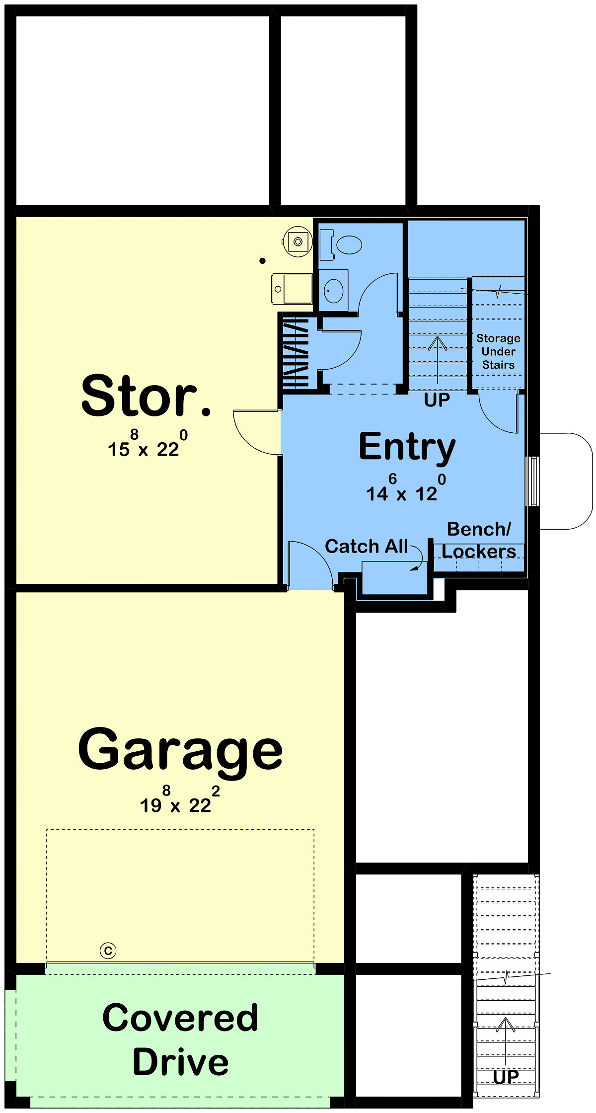 House Plan 84923 Lower Level