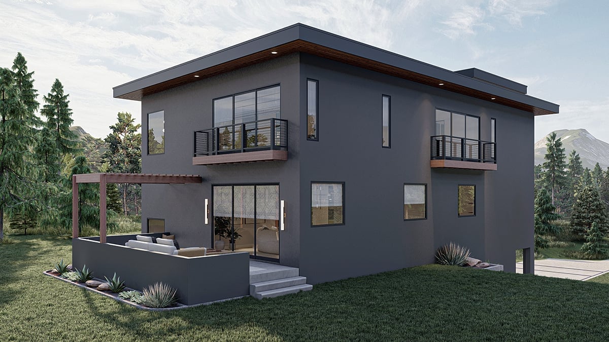House Plan 84923 Rear Elevation