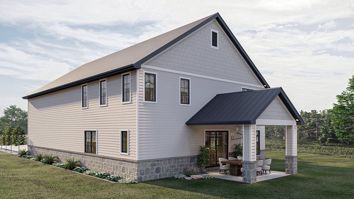 House Plan 84925 Rear Elevation