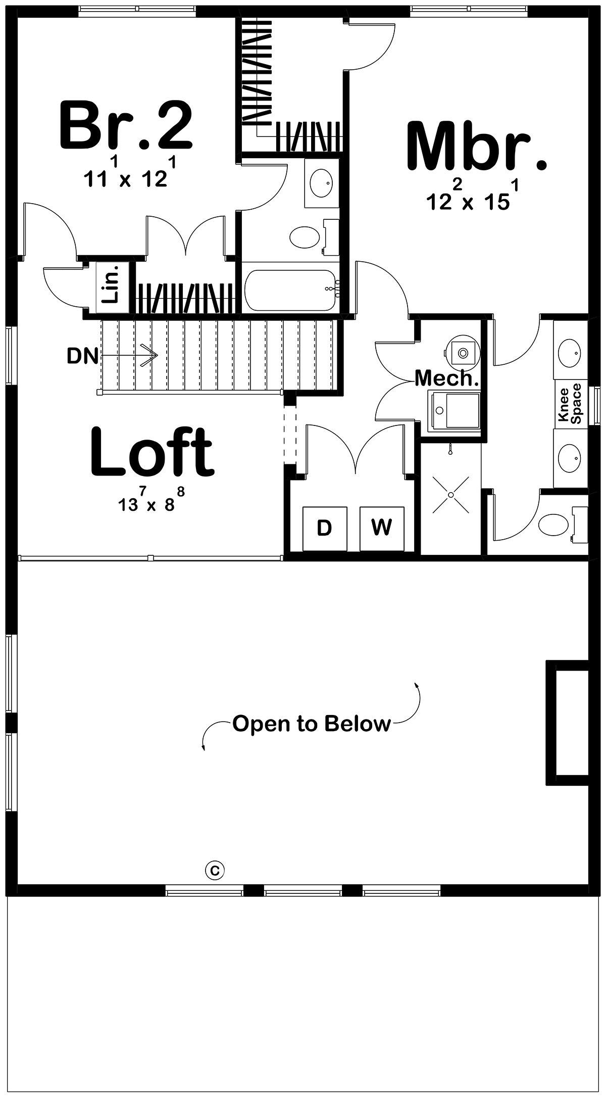 House Plan 84926 Level Two