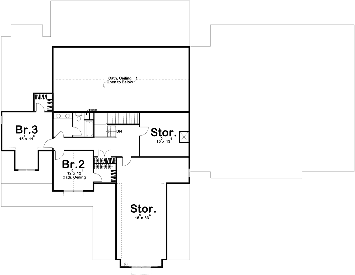 House Plan 84929 Level Two
