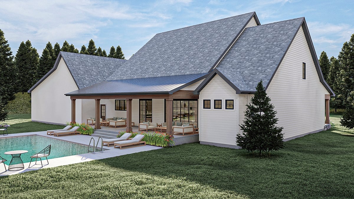 House Plan 84929 Rear Elevation