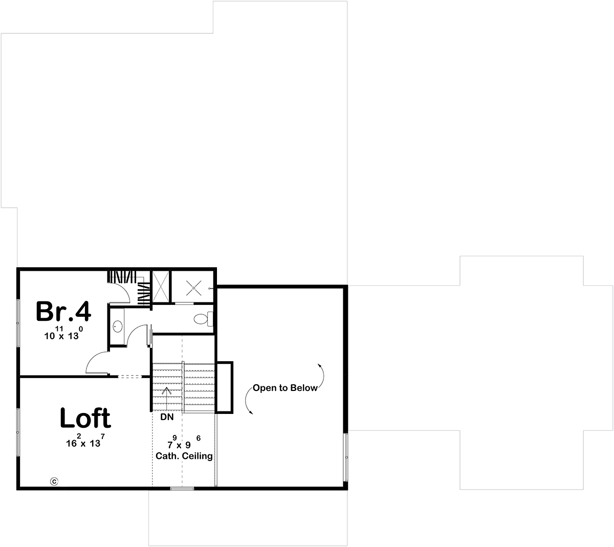 House Plan 84932 Level Two