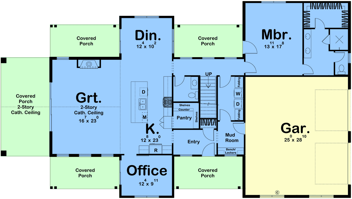 House Plan 84935 Level One