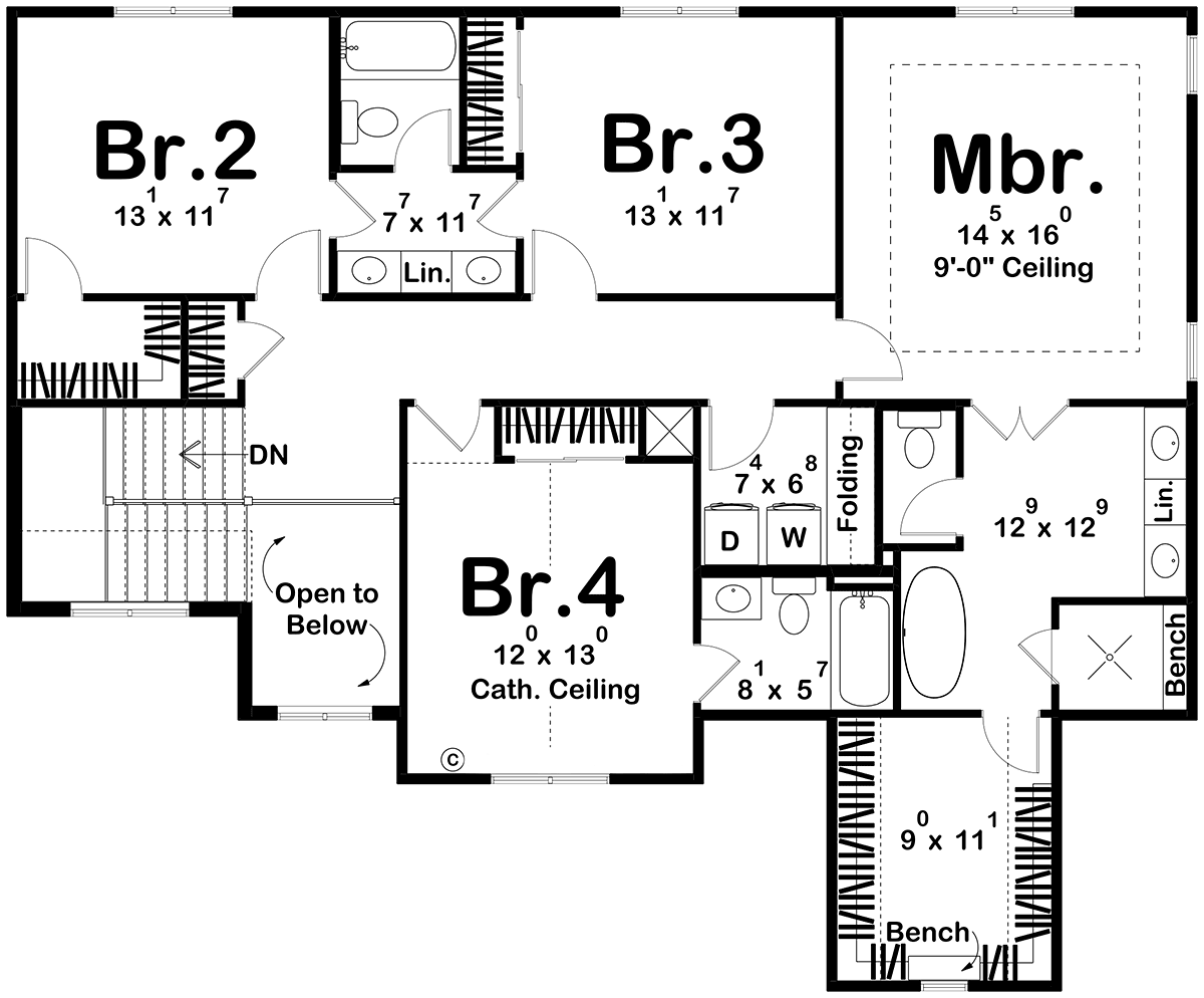 House Plan 84945 Level Two