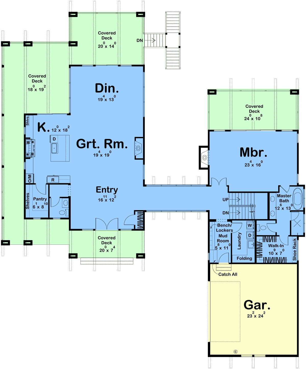 House Plan 84949 Level One