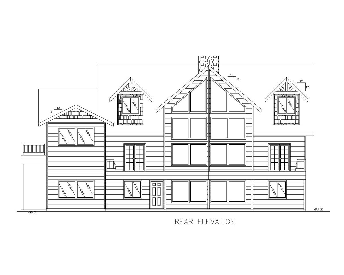 House Plan 85110 Rear Elevation
