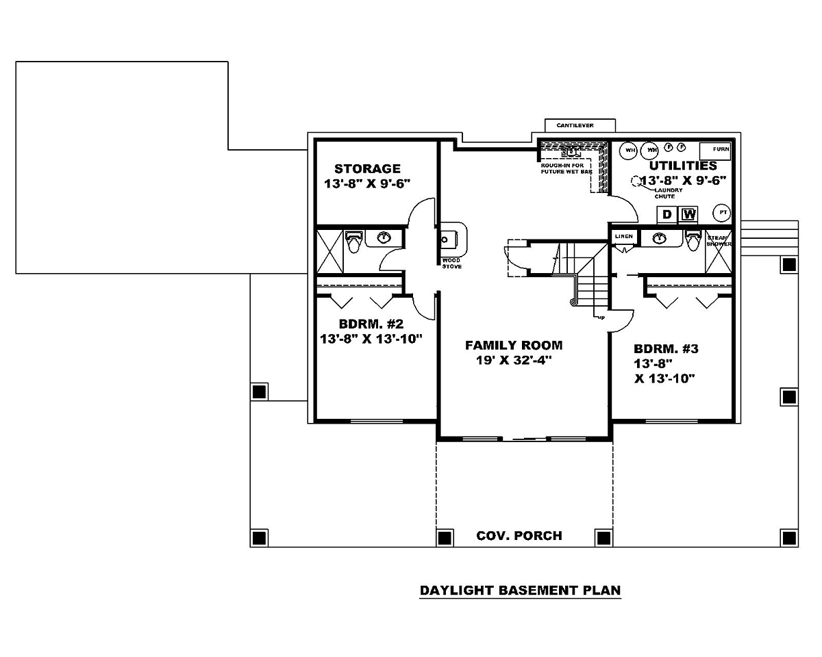 House Plan 85141 Lower Level
