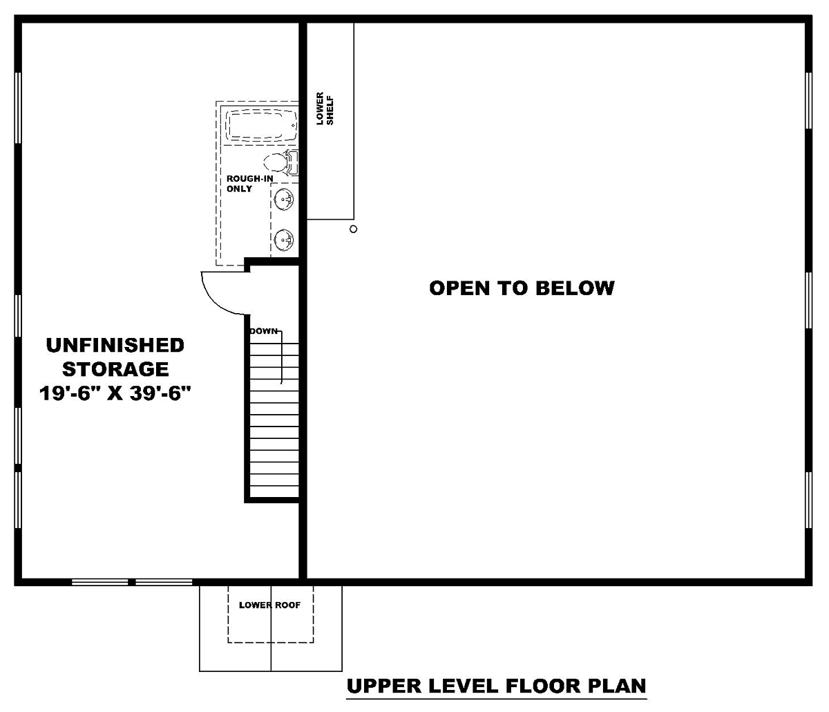 Garage-Living Plan 85155 Level Two