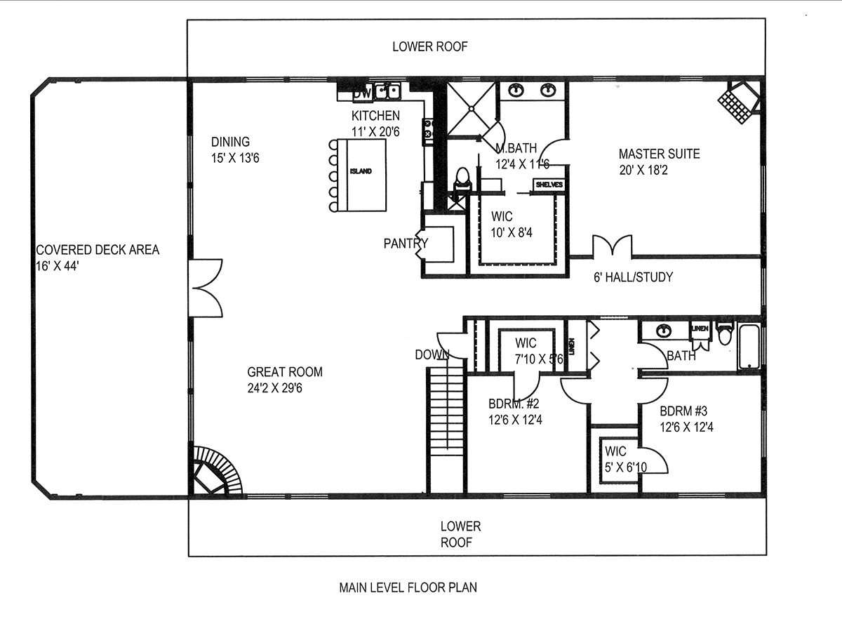 Garage-Living Plan 85168 Level Two