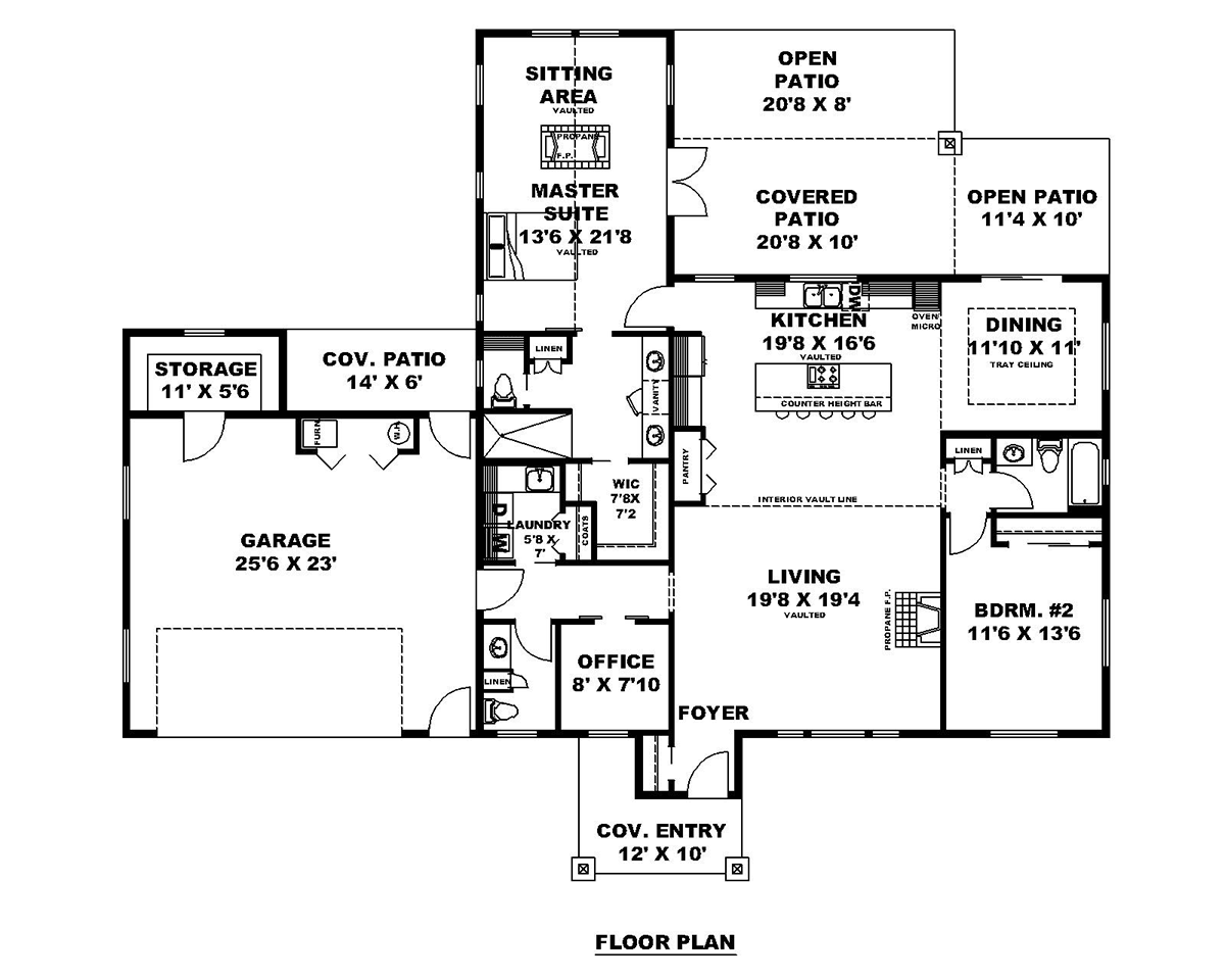 House Plan 85171 Level One