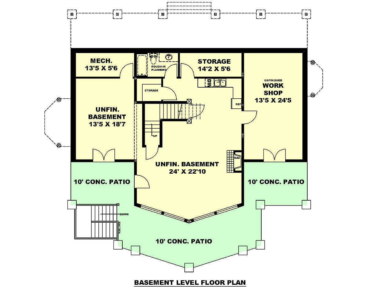 House Plan 85174 Lower Level