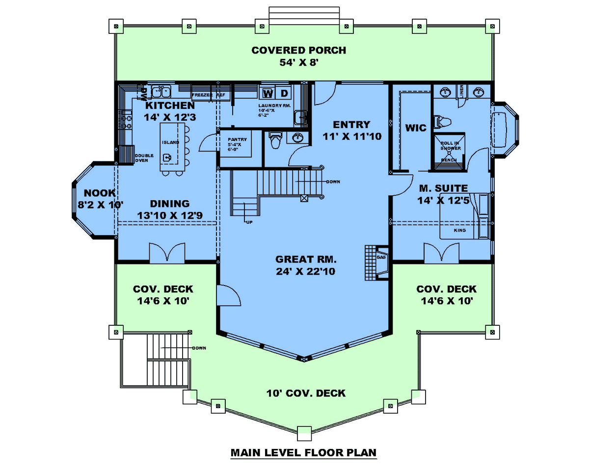 House Plan 85174 Level One