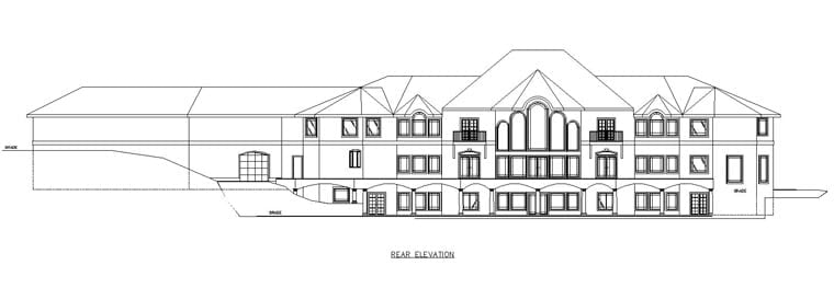 House Plan 85202 Rear Elevation