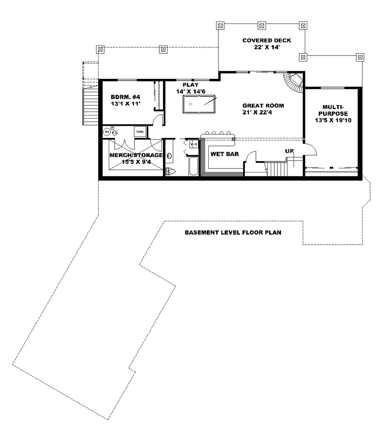 House Plan 85246 Lower Level