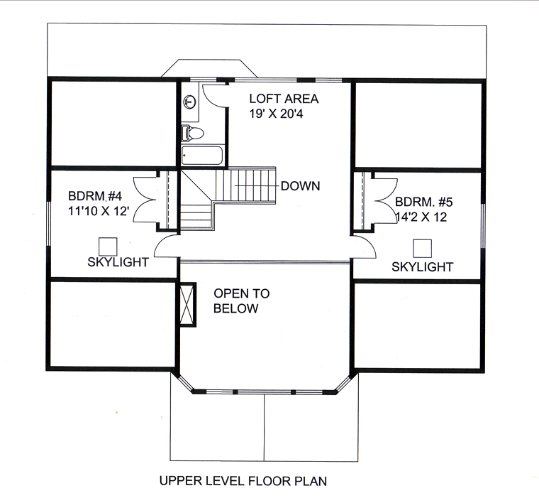 House Plan 85256 Level Two