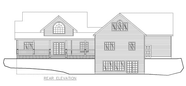 House Plan 85282 Rear Elevation