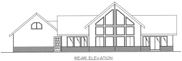 House Plan 85283 Rear Elevation