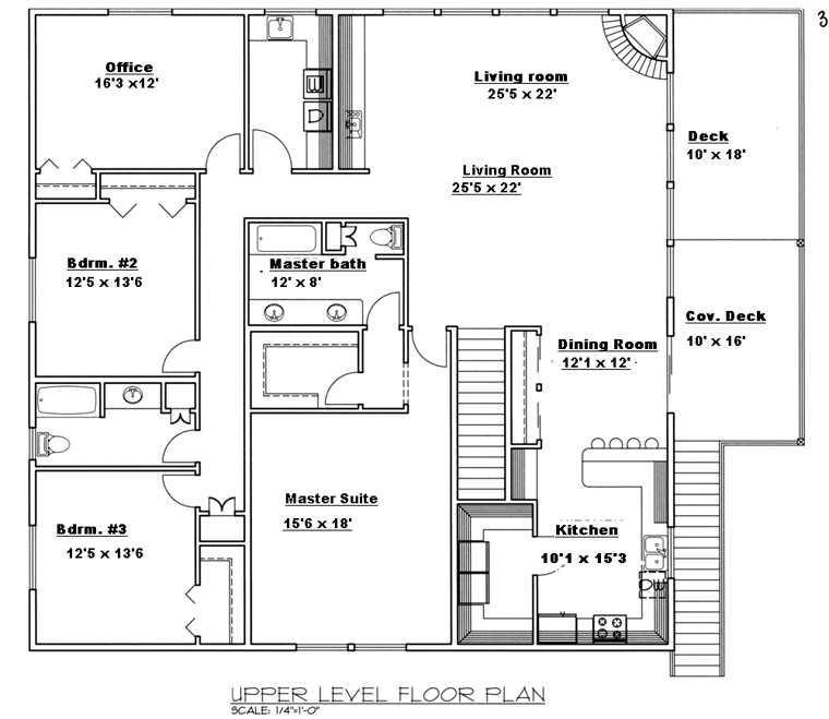 Garage Plan 85324 - 3 Car Garage Apartment Level Two