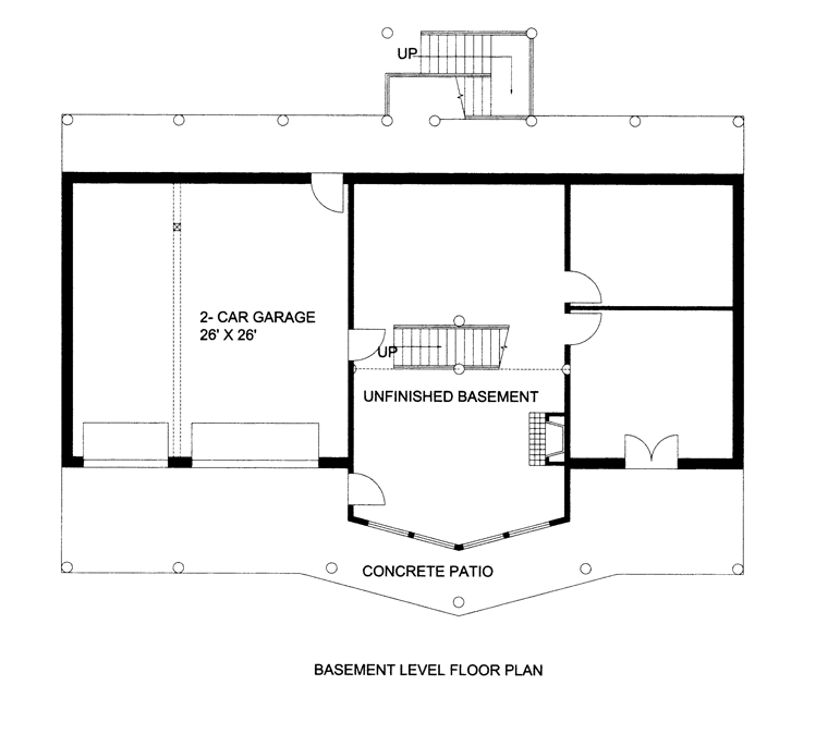 House Plan 85327 Lower Level