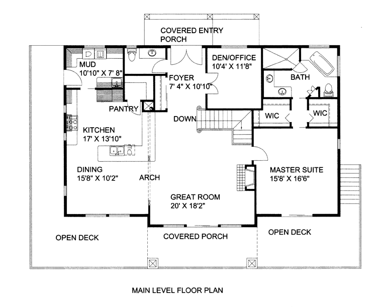 Plan 85331 | with 2 Bed, 3 Bath