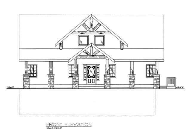 Plan with 2307 Sq. Ft., 3 Bedrooms, 3 Bathrooms, 3 Car Garage Picture 2