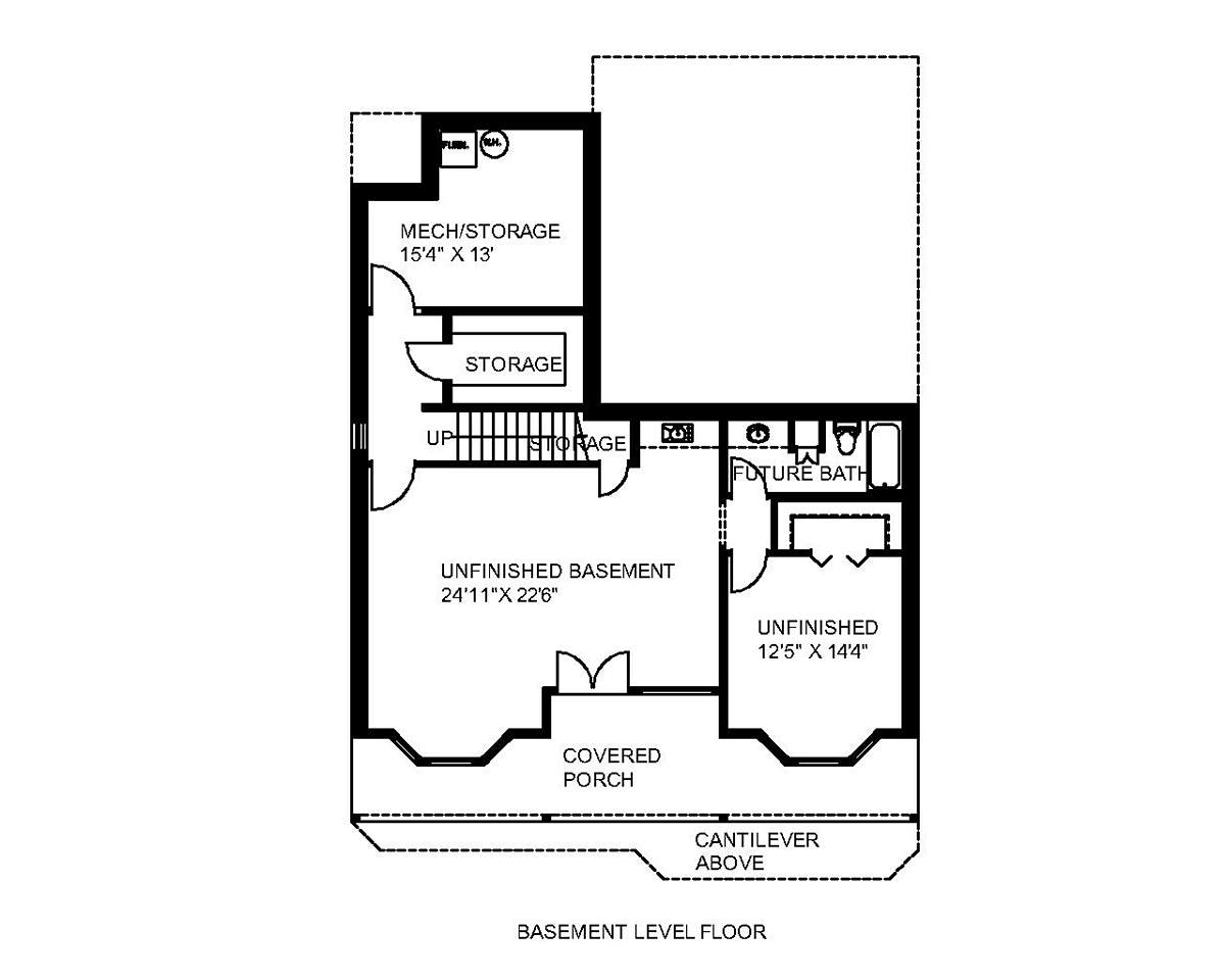 House Plan 85365 Lower Level