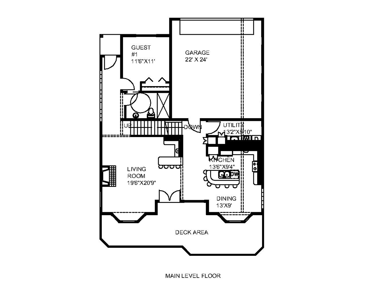 House Plan 85365 Level One