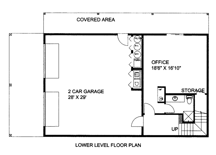 House Plan 85370 Lower Level