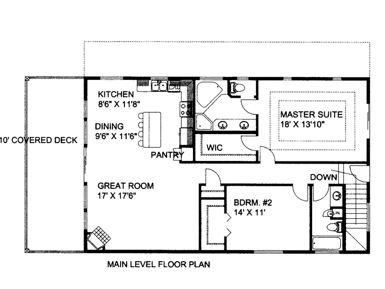 House Plan 85370 Level One