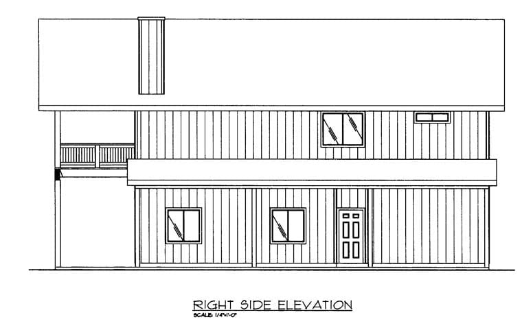 Contemporary, Farmhouse Plan with 1901 Sq. Ft., 2 Bedrooms, 3 Bathrooms, 2 Car Garage Picture 3