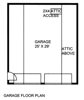 Garage Plan 85375 - 2 Car Garage Level One