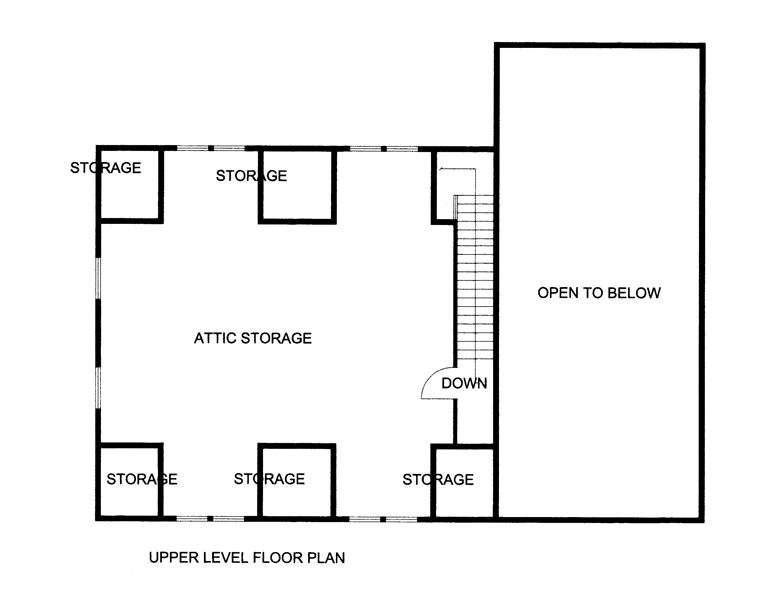 Garage Plan 85381 - 3 Car Garage Level Two