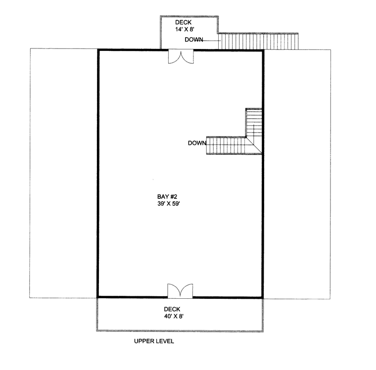 Garage Plan 85387 - 4 Car Garage Apartment Level Two