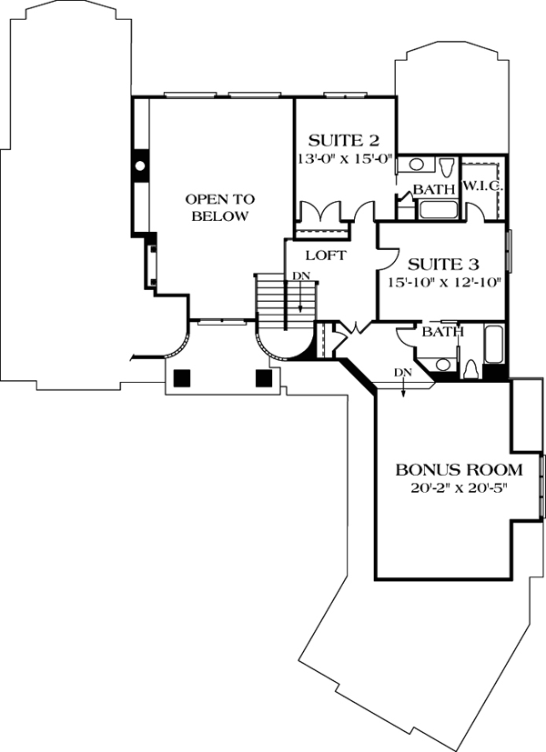 House Plan 85409 Level Two