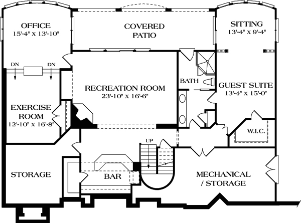 House Plan 85445 Lower Level