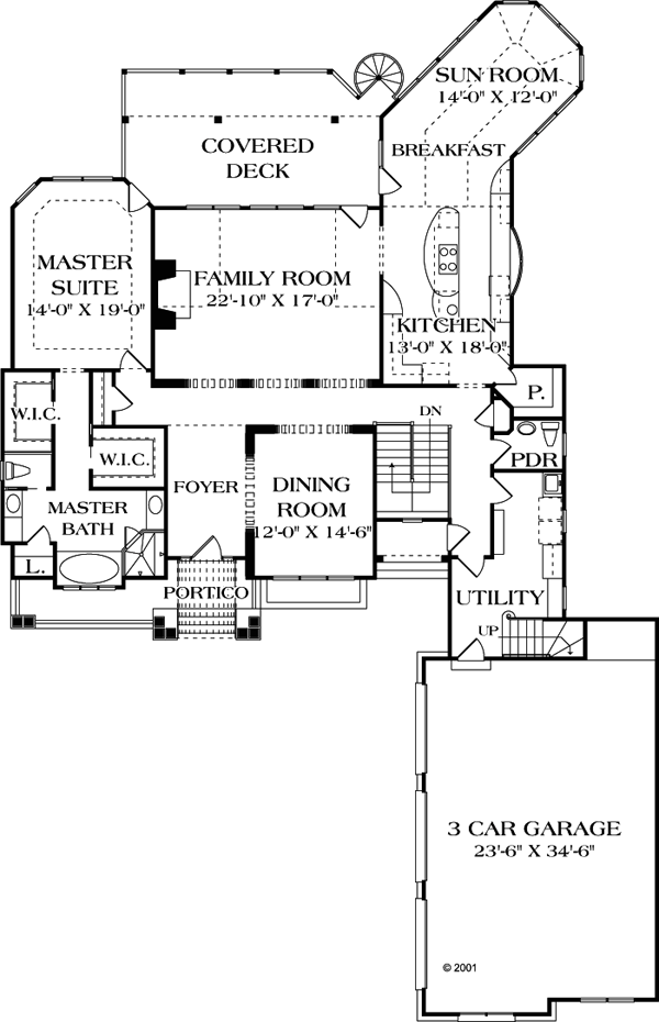 House Plan 85480 Level One