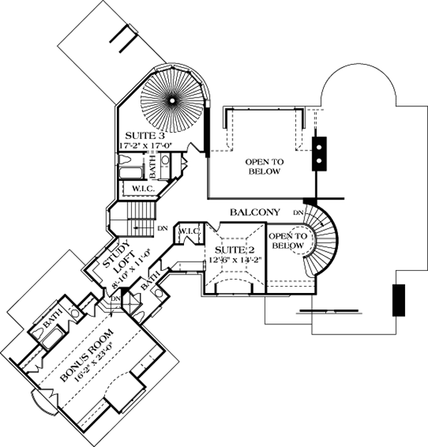 House Plan 85570 Level Two