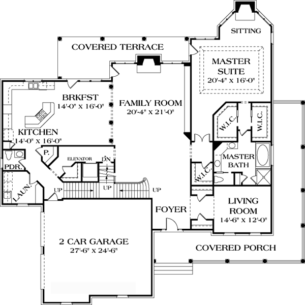 Plan 85616 | Traditional Style with 6 Bed, 7 Bath, 4 Car Garage