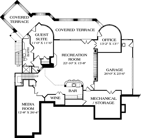 House Plan 85654 Lower Level