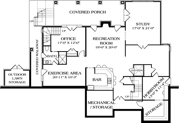 House Plan 85655 Lower Level