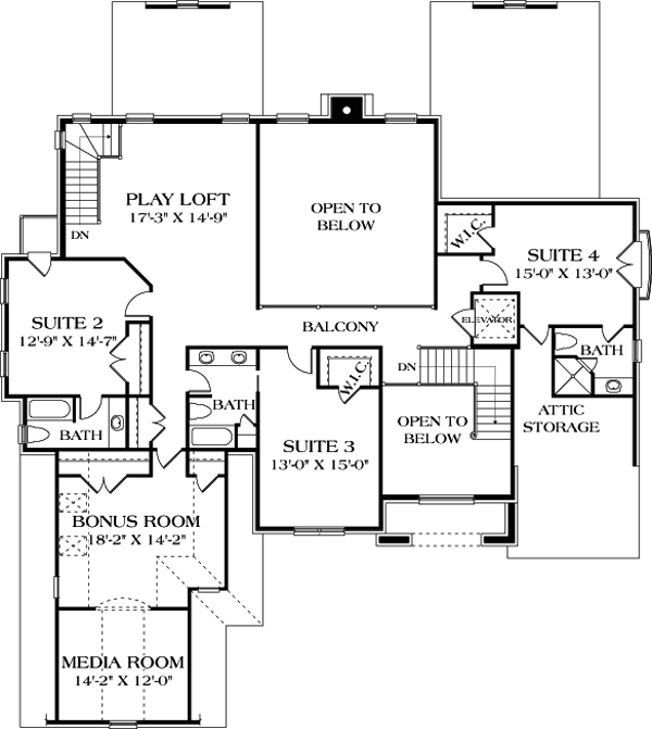 House Plan 85655 Level Two