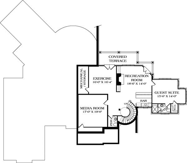 House Plan 85657 Lower Level