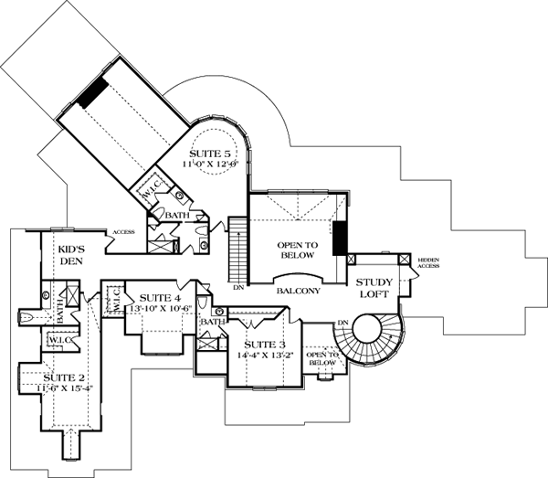 House Plan 85657 Level Two